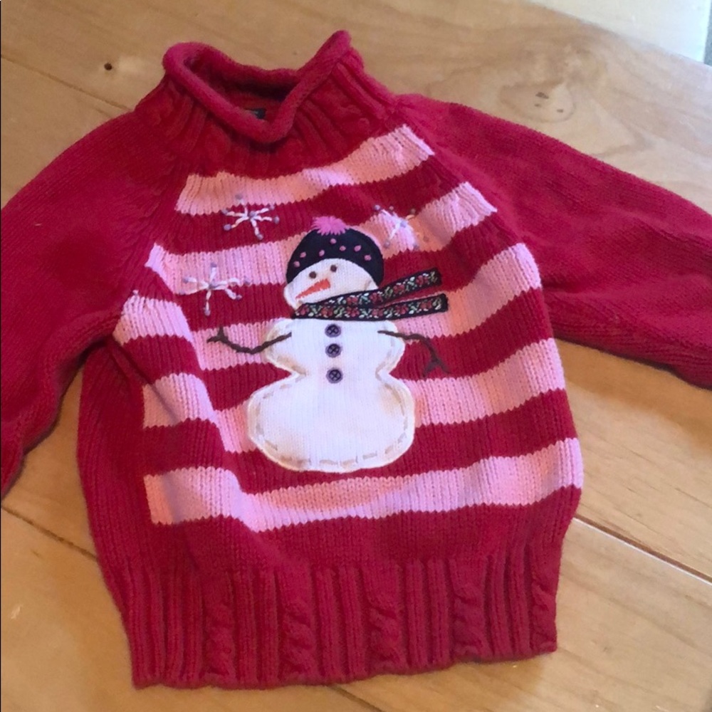 Adorable snowman sweater